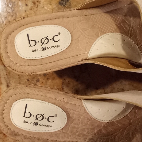 Born O Concept Cork Wedge Heels  👠 - Picture 2 of 11